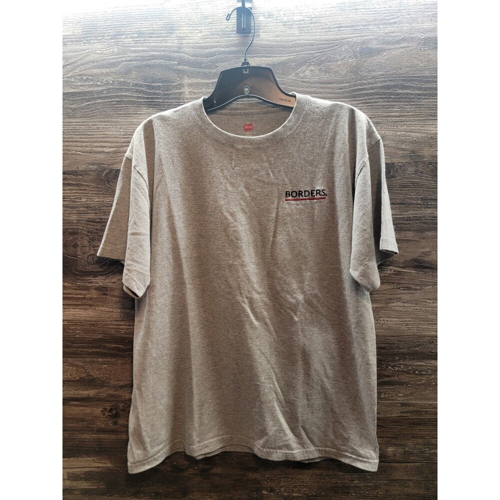 Vintage Borders Book Store Film Crew T Shirt Men’s Medium Music Movies Cafe